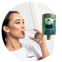 rivaALVA LIFE Trinkwasserfilter | Ersatzkartusche mit bioganischem Kartuschengeh&auml;use