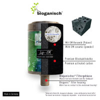 rivaALVA LIFE-EM Trinkwasserfilter | 2er-Set Ersatzkartuschen mit bioganischem* Kartuschengeh&auml;use