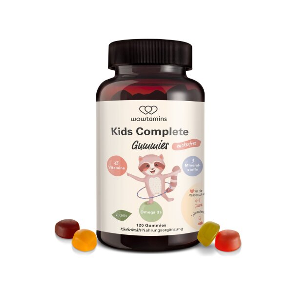 wowtamins KIDS Complete zuckerfrei (120 Stück)