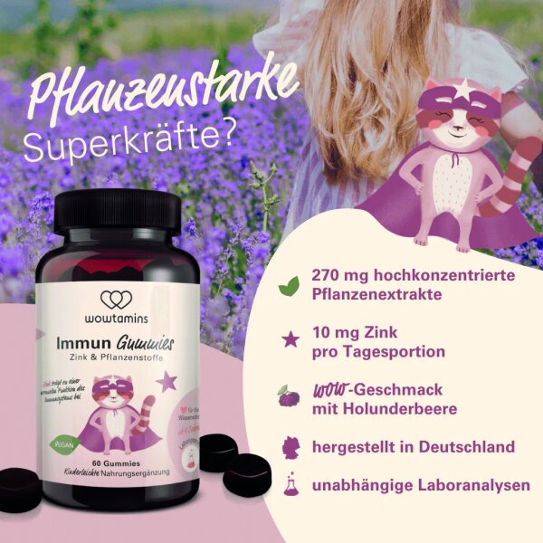 wowtamins Immun Gummies (60 Stück)
