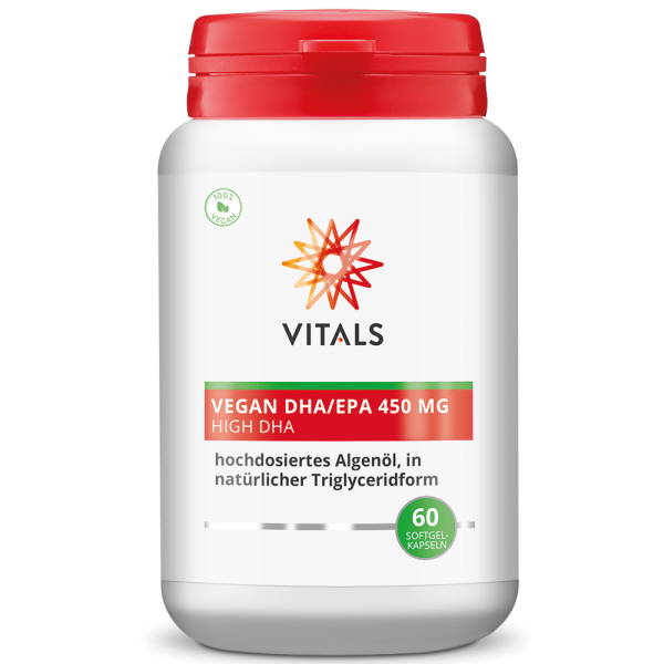Vegan DHA/EPA 450 mg (60 vegan Softgel-Kapseln)