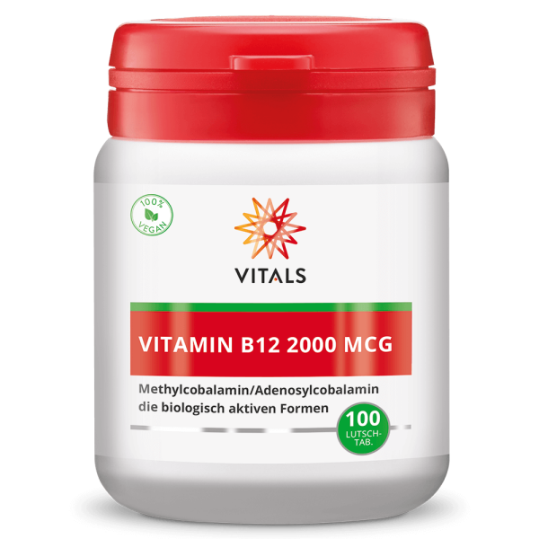 Vitamin B12 2000 mcg (100 Lutschtabletten)