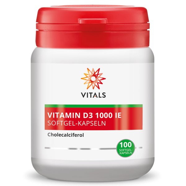 Vitamin D3 1000 IE (100 Softgel-Kapseln)