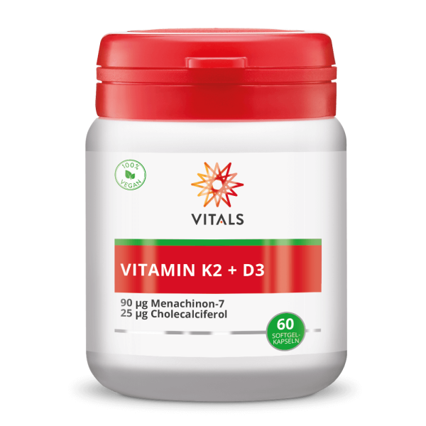 Vitamin K2 + D3 (60 vegan Softgel-Kapseln)